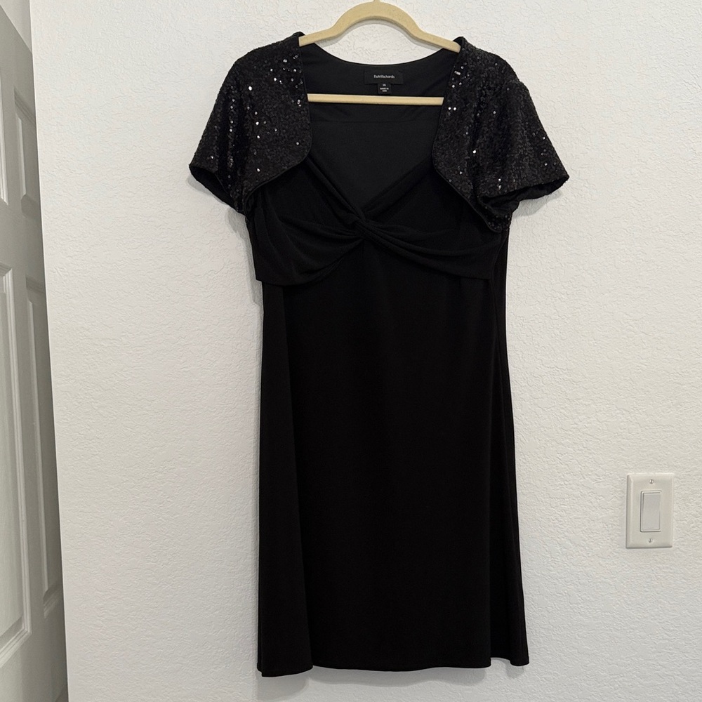 R&M Richards Black with Sequin Accents Dress